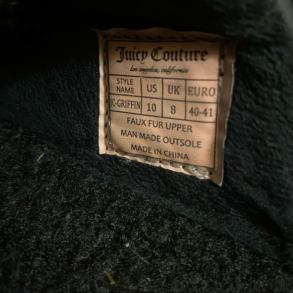 Juicy Couture sherpa slippers - Picture 2 of 2